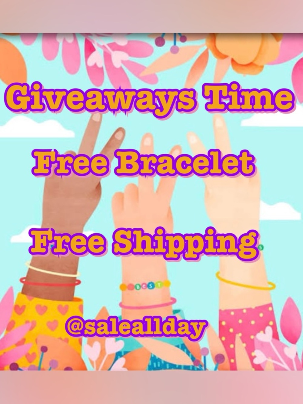 Giveaway Time 🎁 Free Bracelet 🎁 Free Shipping